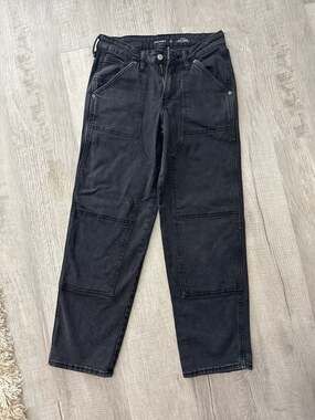 Old Navy High-Rise O.G. Loose Double-Knee Carpenter Jeans Size 0 Petite